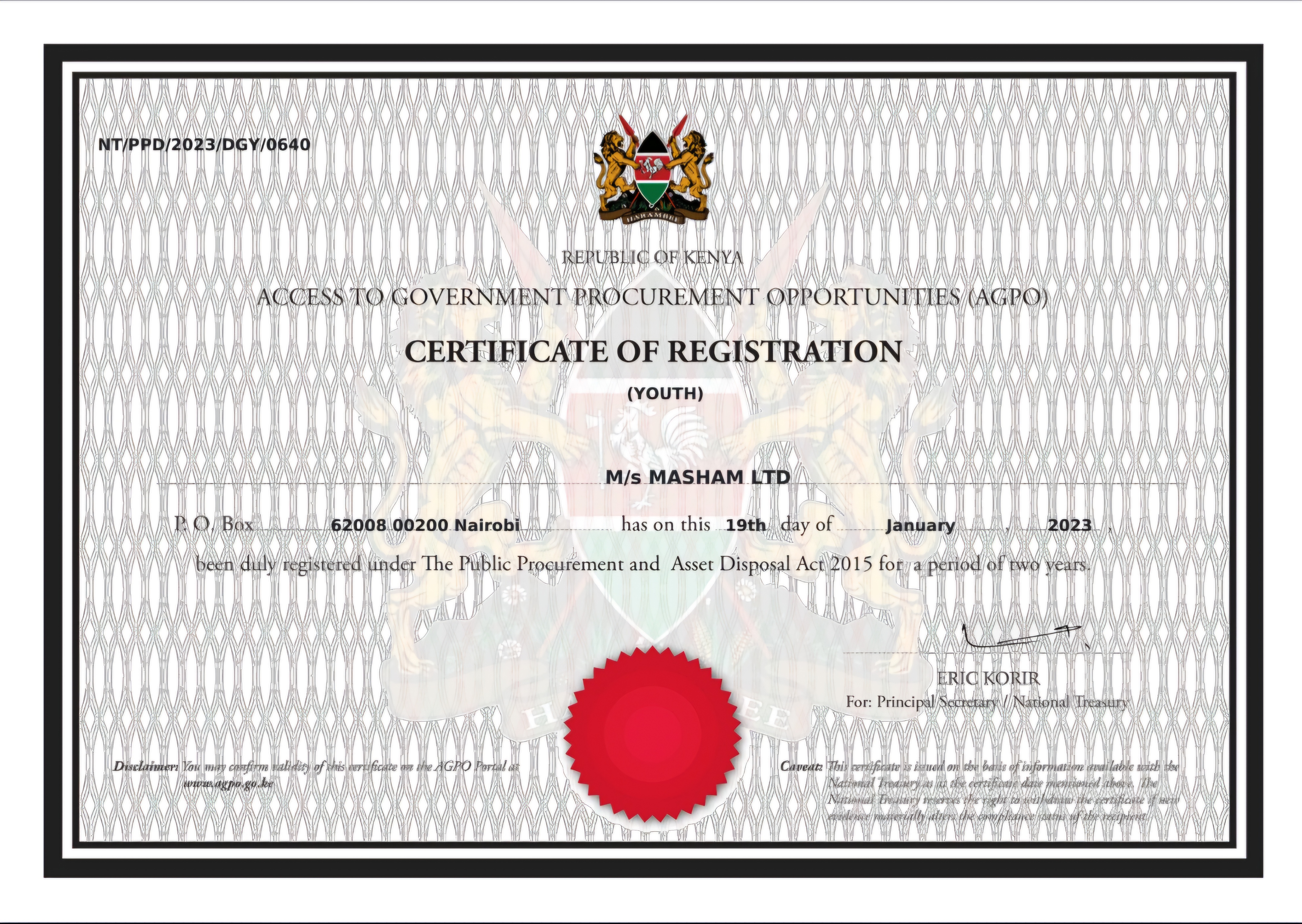 Certificate 2